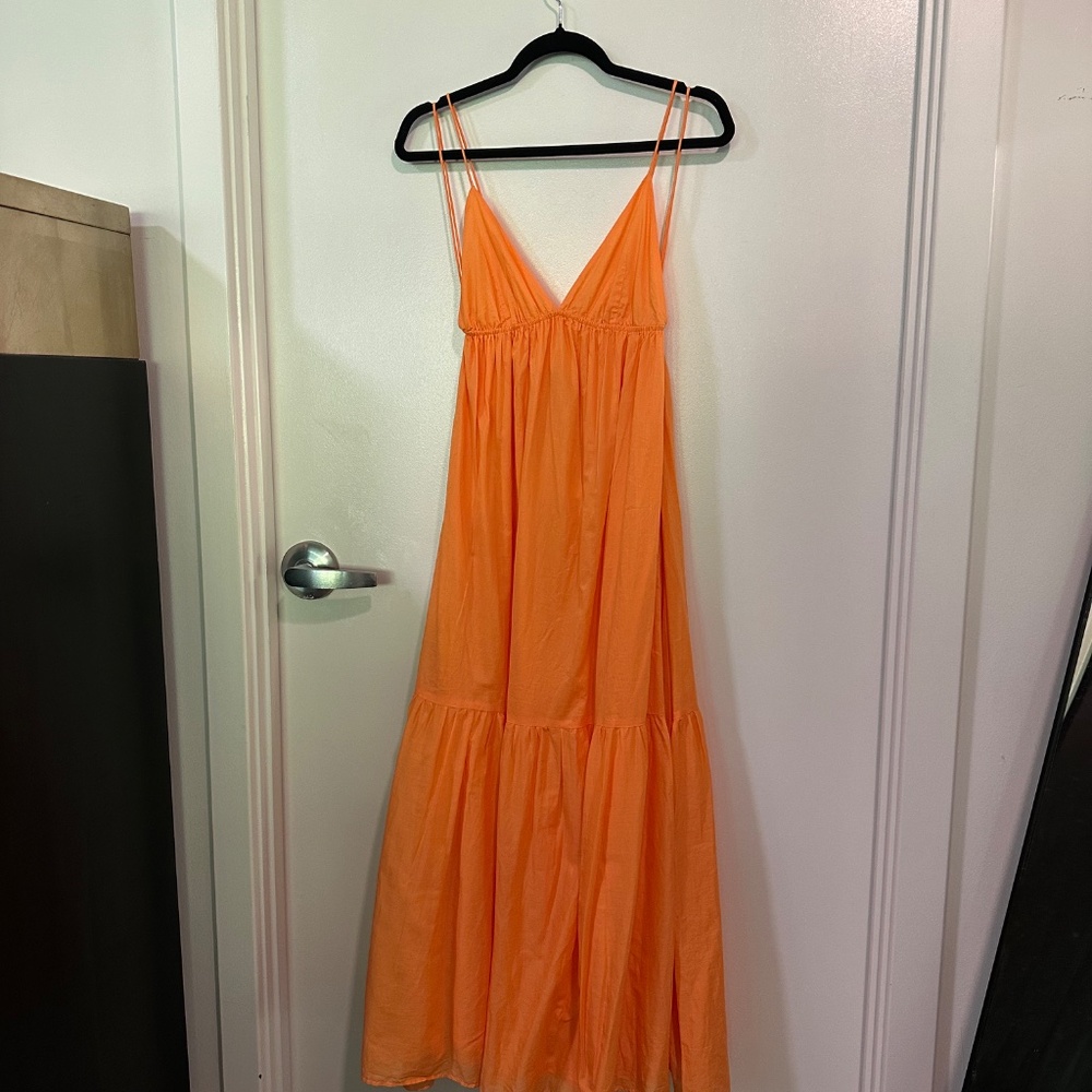 Faithful the Brand Wilonna Midi Dress - Mango - Picture 4 of 10